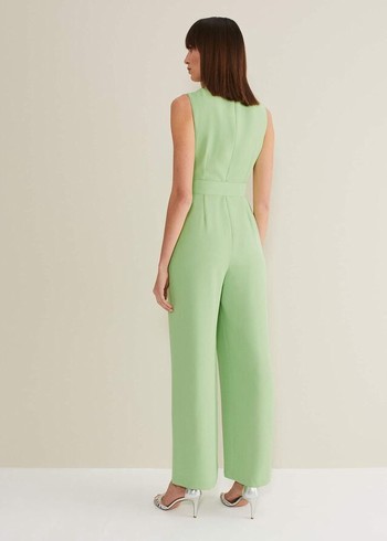 Phase Eight Lissia Wide Leg Jumpsuit Green Canada | GEXUFA-570